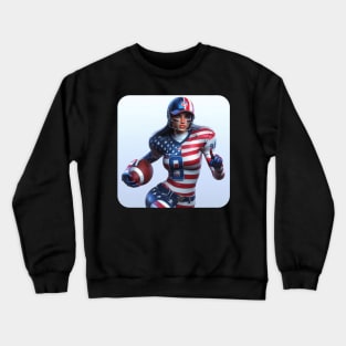 American Woman NFL Football Player #8 Crewneck Sweatshirt